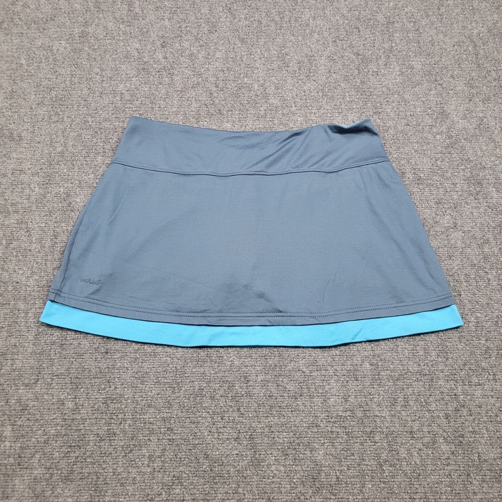 Bolle Athletic Skort Womens Large Gray Blue Layered Tennis‎ Golf Activewear